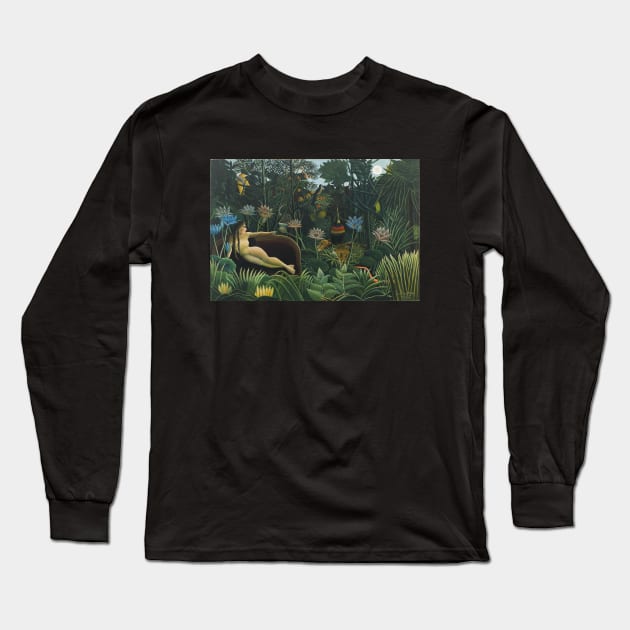 Henri Rousseau- The Dream Long Sleeve T-Shirt by SybaDesign